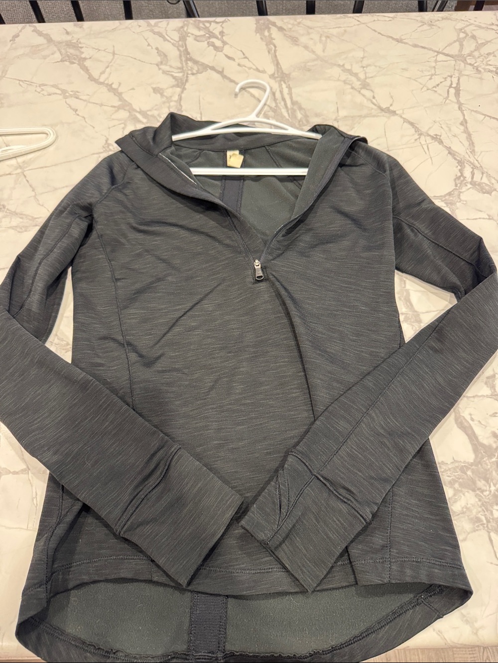 Women’s under armour Long Sleeve Quarter-Zip Hooded Pullover - Charcoal